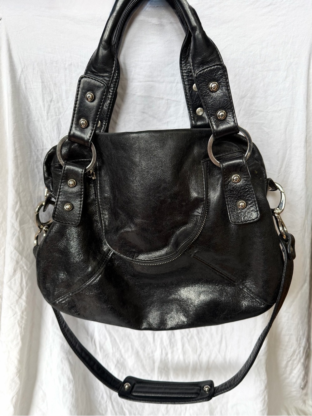 🖤Vintage // Christopher Kon Leather Slouchy Bag🖤